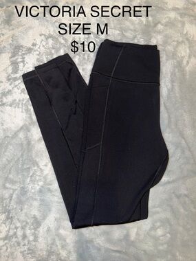 Victoria's Secret Black Kids Active Leggings - M